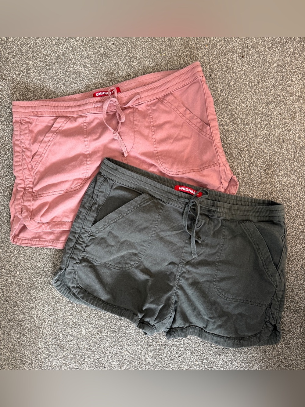 UNIONBAY Women’s XL Shorts Bundle Pink Olive Pull On Casual Summer Shorts